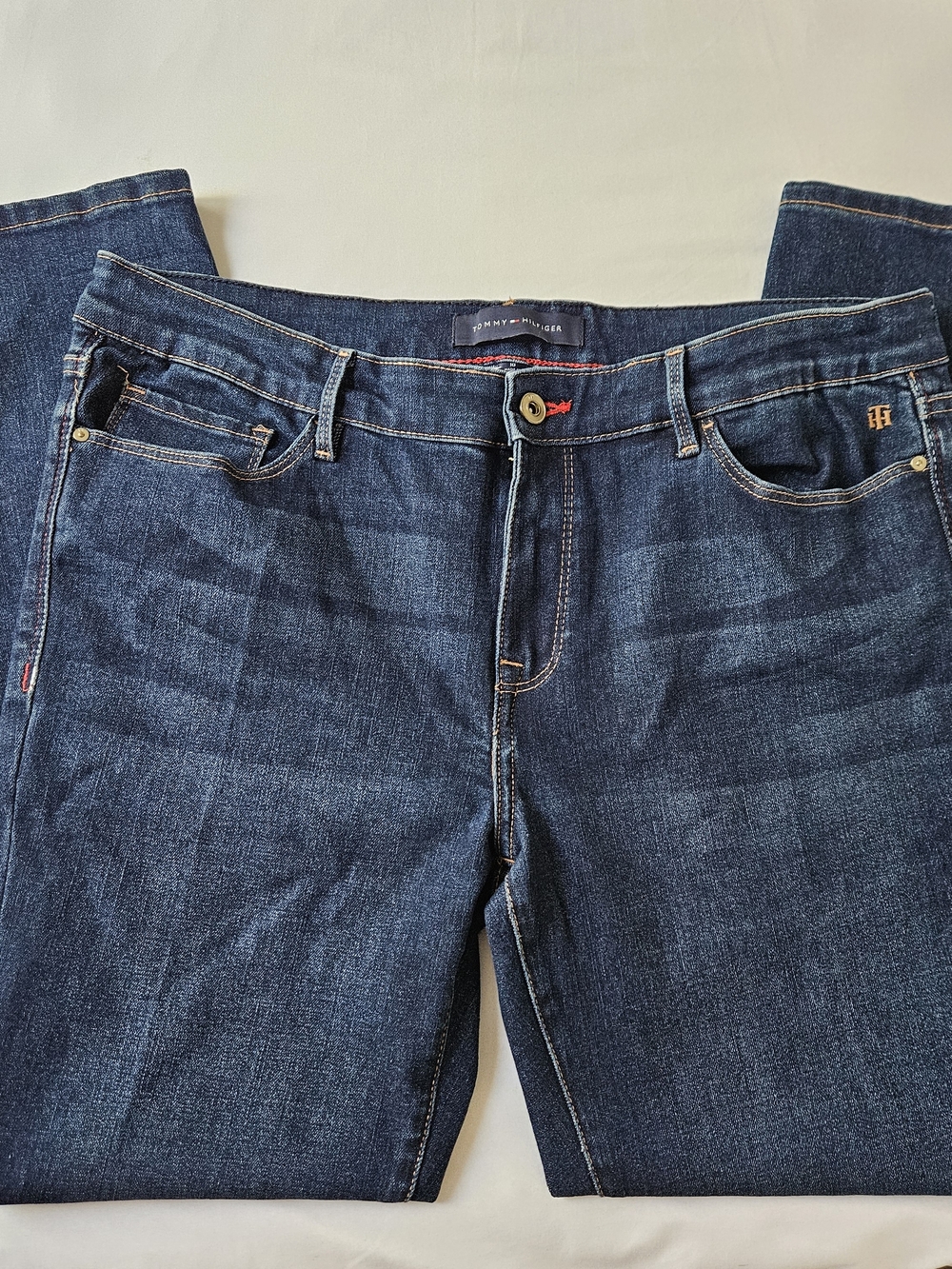 Tommy Hilfiger Raleigh Skinny Dark Blue Denim Size 10